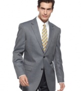 This sharp sport coat from Izod is full of irresistible style for your work or a more casual look.