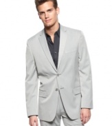 Have an angle. This blazer from Calvin Klein adds polish to your professional look.