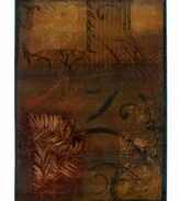 Deep, earthy tones fade into one another, revealing subtle floral accents that carry a mysterious allure. Boasting a cool, contemporary look for any space, this Sphinx area rug is made from soft polypropylene for superb durability.