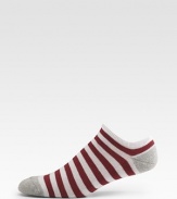 EXCLUSIVELY OURS. A look that's as sporty as it is colorful, complete with shape-retaining fit and solid shades at the toe and heel. Ankle height 75% cotton/25% nylon Machine wash Made in Italy 