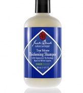 True Volume Thickening Shampoo with Expansion Technology, Basil and White Lupine. Helps hair look thicker and fuller and keeps scalp skin healthy. The PureScience formula features a blend of naturally derived surfactants and certified organic ingredients with no fragrance, parabens or colorants. Ideal for everyday use for all hair types. Safe for color-treated hair.