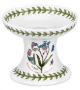 Portmeirion grows Botanic Garden beyond the table with this flowery candlestick. Featuring the white porcelain, colorful blooms and triple-leaf accents of the classic dinnerware collection.