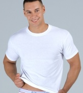 Tee time. Start your outfit off right with this crew-neck T shirt 5 pack from Champion.