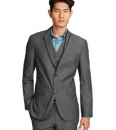 Sleek and stylish, this Kenneth Cole New York blazer will take your look to the top.