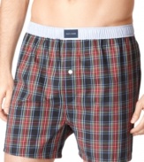 Classic tartan adds some pattern to your boxer style.