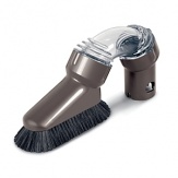 The Dyson multi-angle brush twists to give multiple angles to remove dust, dirt and allergens from hard-to-reach surfaces such as cupboard tops, door frames and lampshades. It attaches to the wand or hose of your Dyson vacuum cleaner.