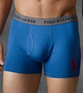 Stretch soft cotton jersey boxer brief by Polo Ralph Lauren will provide you ultimate comfort, form fitting shape, and all day support.