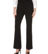 In a classic straight leg, these Rafaella Curvy Fit pants are a wear-with-all work-wardrobe staple!