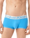 Featuring a premium ultra luxe microfiber exclusive to CK, these Calvin Klein low rise trunks featuring a body-defining fit for maximum appeal.