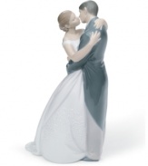 True romance. Handcrafted within glazed porcelain, A Kiss Forever presents the perfect still that evokes a lifetime of joined memories. Couples are sure to cherish this figurine long after they've said, I Do.