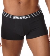 When it comes to raising the bar for movement and comfort, the thigh's the limit with these stretch boxer briefs from Diesel.