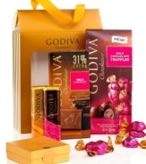 For the chocolate-lover in your life, it has to be Godiva! Celebrate with the timeless and impeccable tastes of Godiva's classic collection with this gift-ready chocolate bundle.
