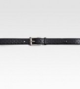 Textured design in micro guccissima leather.Dark palladium hardwareAbout 1¼ wideMade in Italy