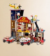 The young firefighters in your life are sure to get a kick out of this fire rescue set, designed with vibrant colors and close attention to detail that are sure to keep imaginations running wild.