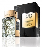 Playful. Charismatic. A capital blend. Contains top notes of zested bergamot and crisp berries, middle notes of myrrh and green oakmoss and a base of incense and aged malt whisky. A limited edition with only 2,600 produced. 1.7 oz.