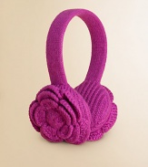 Warm her ears and heart with crocheted, wool-blend rosettes. Polyester/nylon/wool/angora/cashmereHand washImported