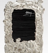 A nostalgic reminder of youth and fairytale lore, this hand-cast design of nickel-plated metal is sure to inspire story-telling for years to come.From the Baby Heirloom CollectionNickel-plated metalConvertible frame fits 4 X 6 or 5 X 7 photos10H X 7WImported