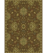 The bold and the beautiful! With lush blooms and a deep rust shade, this St. Lawrence rug offers a perfectly modern take on traditionally elegant styling. Crafted of durable polypropylene for years of long-lasting beauty.