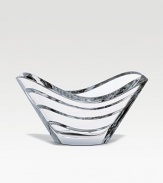 Gently undulating lines define this stunning occasional bowl handcrafted in fine crystal. 4½H X 11¾L Hand wash Handmade in France 