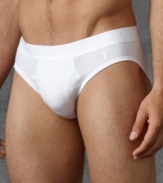 Form fitting brief from Polo Ralph Lauren is made from cotton and spandex to provide all day comfort and all day support.