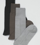 Treat your feet to the same elevated style as you do the rest of your professional wardrobe with these socks from Perry Ellis.