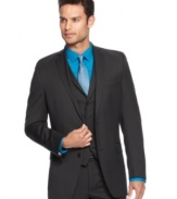 Stripes take this Alfani RED slim-fit jacket from basic bold.