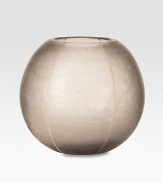 A modern urban treasure, mouthblown in artisanal glass with hand-etched detail and a gently textured surface. Glass8 highHand washImported