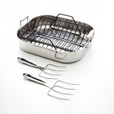 Includes nonstick 16 French Roti pan with rack and lifters.