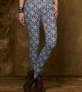 Denim & Supply Ralph Lauren's heritage-inspired artisan print puts an edgy, modern-day spin on this skinny corduroy pant.