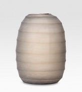 A modern urban treasure, mouthblown in artisanal glass with hand-etched detail and a gently textured surface. Glass16½ highHand washImported