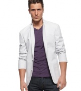 Add some polish to your casual look with this blazer from INC International Concepts.