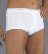 The Classic Brief since 1934. It's no wonder why this brief has long been a customer favorite. It's built on over 70 years of experience. Exclusive Y-front® fly design and logo waistband guarantee you're getting genuine Jockey® comfort, fit and quality. Timeless styling offers full coverage comfort from waist to thigh. Get the brief that's as classic as the name Jockey®.