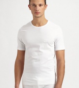 A foundation of every man's style, shaped in the world's finest Egyptian cotton. Pack of 3 in white Crewneck Cotton Machine wash Imported 