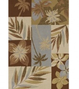 Add a tropical punch to your porch or patio with this palm-patterned indoor/outdoor rug from Dalyn. Crafted from hand-hooked polypropylene for superb durability and easy cleaning.