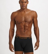 Sleek and form-fitting in a seriously stretchy cotton knit.Pack of 2Elastic logo waistband94% cotton/6% lycraMachine washImported