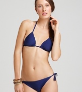 Splendid's comfortable fabrics and command of color make it a natural choice for swimwear. This reversible bikini gives you two beautiful looks in one.