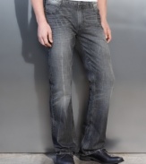 Change up your denim style with a gray wash jean from INC. It helps to rid you of your denim blues.