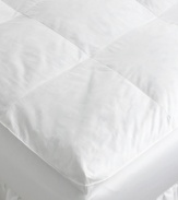 Enjoy a comfortable, healthy night's rest with the AllerRest® featherbed from Pacific Coast Feather. Featuring 300-thread count AllerRest Fabric® that blocks dust mites, bed bugs and their allergens without the use of chemicals or pesticides. The baffle-box design keeps the springy, Hyperclean® natural down feathers in place to provide a soft cushion for your shoulders, hips and other pressure points.