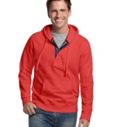 This hoodie from Club Room is a cool, casual layer for your laid-back look. (Clearance)