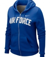 Spread the spirit and cheer on your favorite team with this NCAA Air Force Falcons hoodie from Nike.