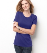This Everyday Value short-sleeved cotton tee is such a great basic, you'll want one in every color!