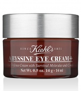 This gentle formula helps reduce the signs of aging by minimizing the appearance of wrinkles in the eye area.Combining Abyssine and Corallina extract, our formula provides instant moisturization and diminishes the look of fatigue. Tested under opthamologist and dermatologist control. 0.5 oz.