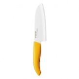 Kyocera 5.5 Ceramic Santoku Knife, Yellow