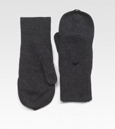 Luxe wool and cashmere finished with a button-back top for fingerless option.Button-and-loop top Ribbed trim 70% wool/30% cashmere Dry clean Imported