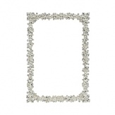 House your precious memories in a stunning frame of Swarovski® crystals finished with silver-tone metal for a sparkling display worthy of your photos.