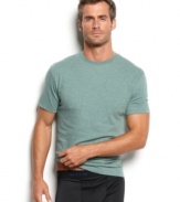 Soft and comfortable cotton crew neck t-shirt by Alfani.