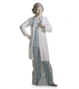 Just what the doctor ordered, this elegant figurine from Lladro is the antidote to sterile waiting rooms and medical offices in glossy, handcrafted porcelain.