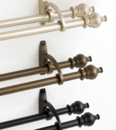 Add a sophisticated touch to your windows with these traditionally refined holdbacks. Coordinate with the Serif rod set.