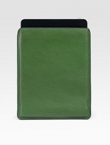A slipcase for the iPad® user who appreciates elegant craftsmanship as much as on-the-go style. This case is handmade from French goatskin leather with a soft, pliable design and top opening. Leather 8.25W X 10.25H X 0.25D Imported 