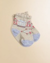Comfortable cotton blend, accented with a scenic, home-inspired motif.79% cotton/17% nylon/2% other/1% rubber/1% spandexMachine washImported